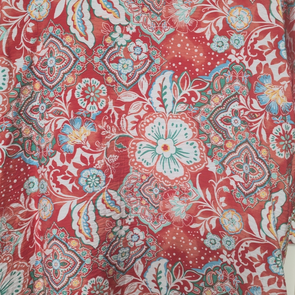 Ruby Rd. Colorful Floral Tunic - Picture 2 of 7